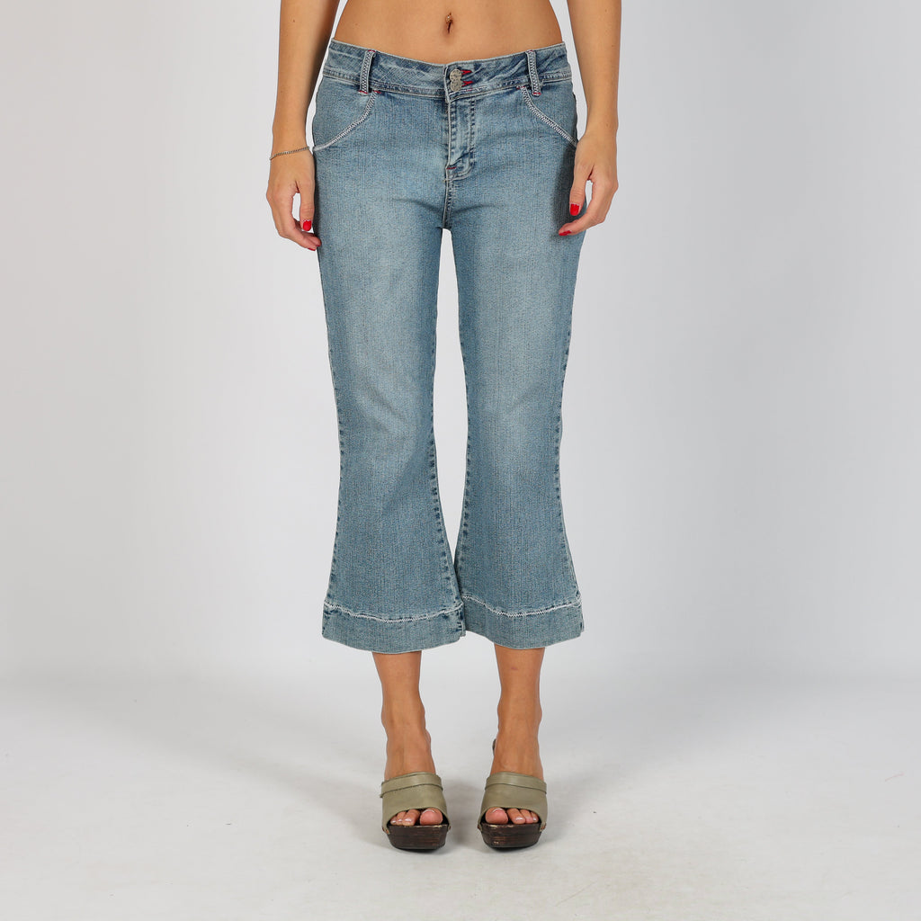 Light Blue Y2K Flare Jeans (S)