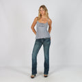 Blue Y2K Straight Jeans (XS)