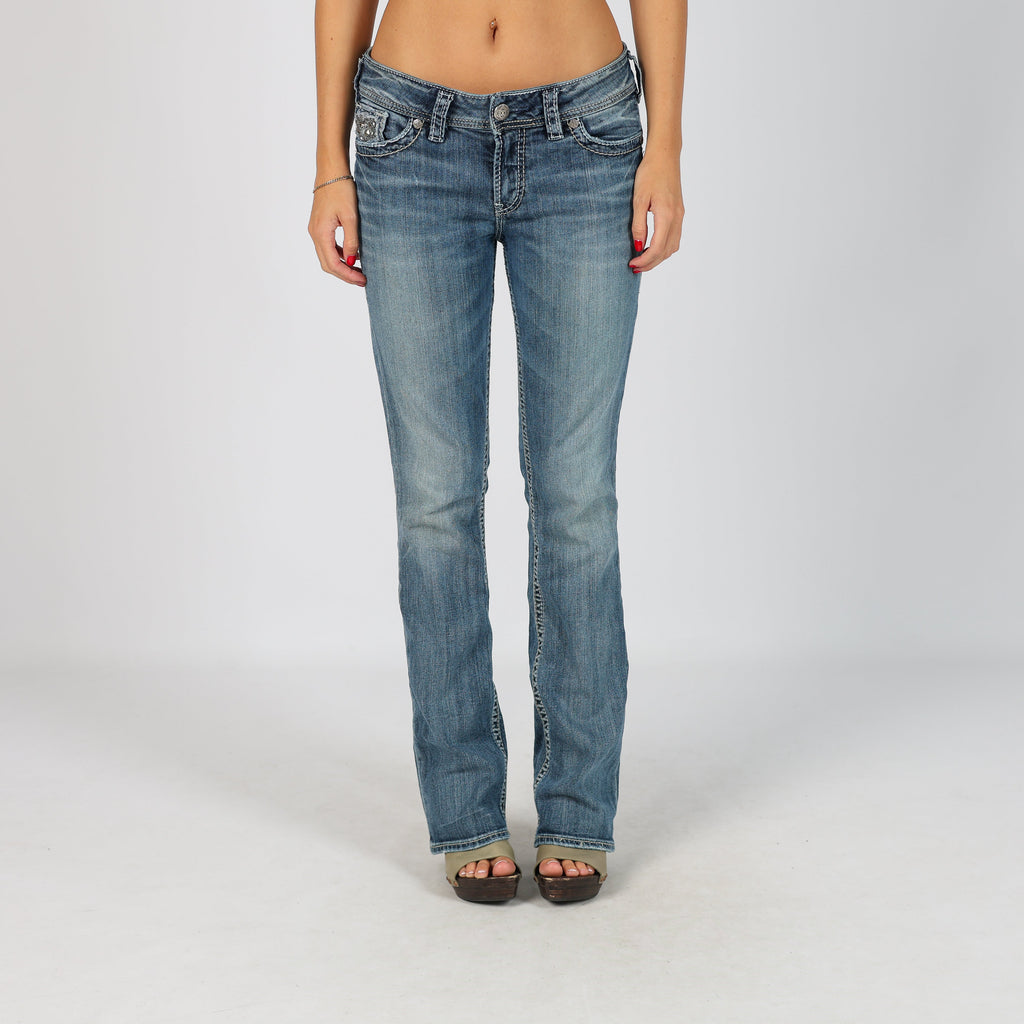 Blue Y2K Straight Jeans (S)