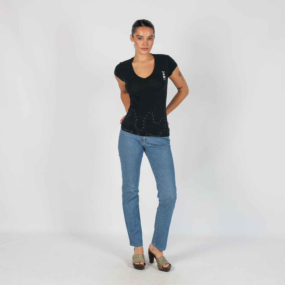 Blue Y2K Armani Jeans Straight Jeans (XS)