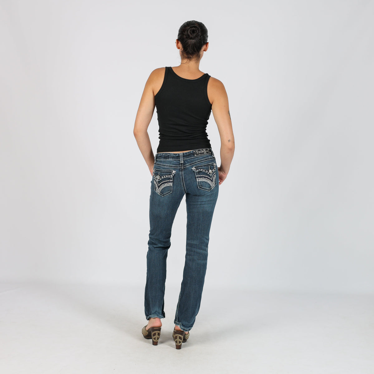 Blue Y2K Bootcut Jeans (S)