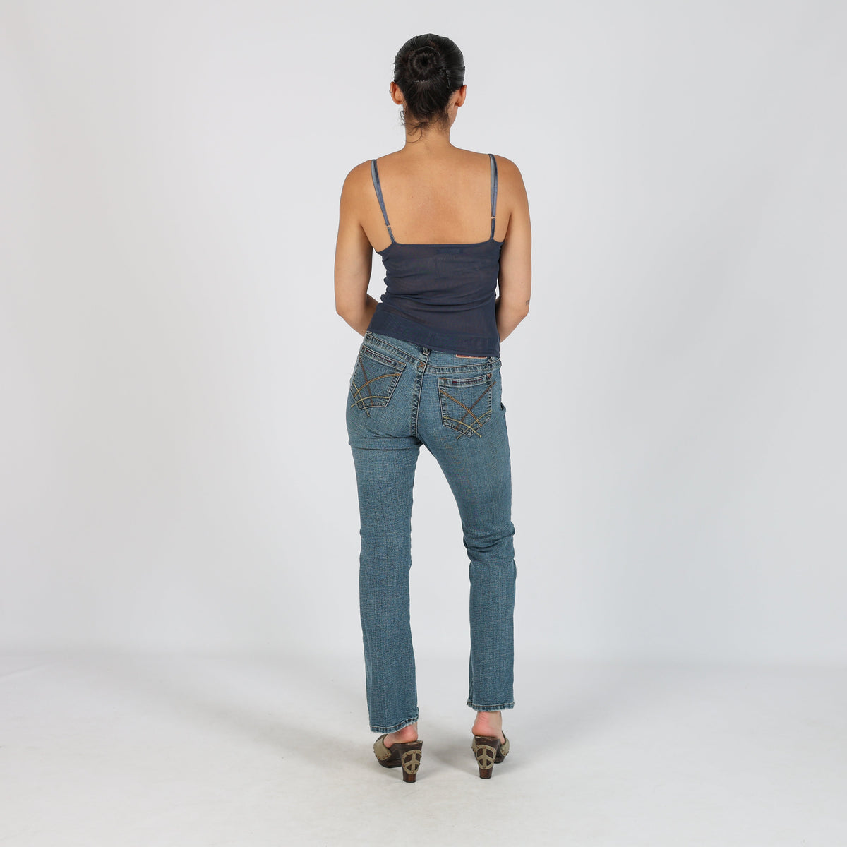 Blue Y2K Bootcut Jeans (S)