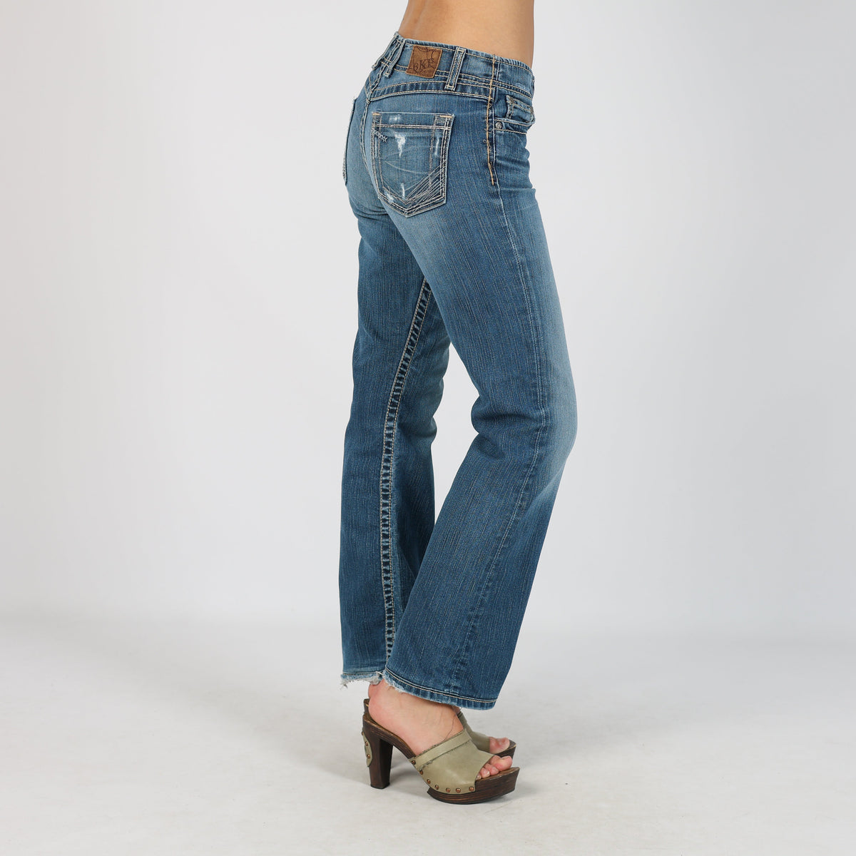 Blue Y2K Bootcut Jeans (S)