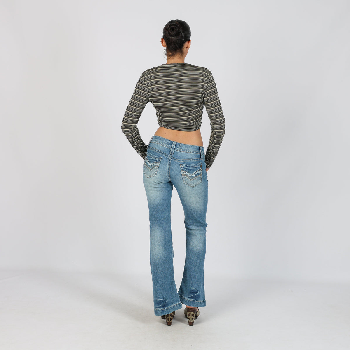 Blue Y2K Bootcut Jeans (S)