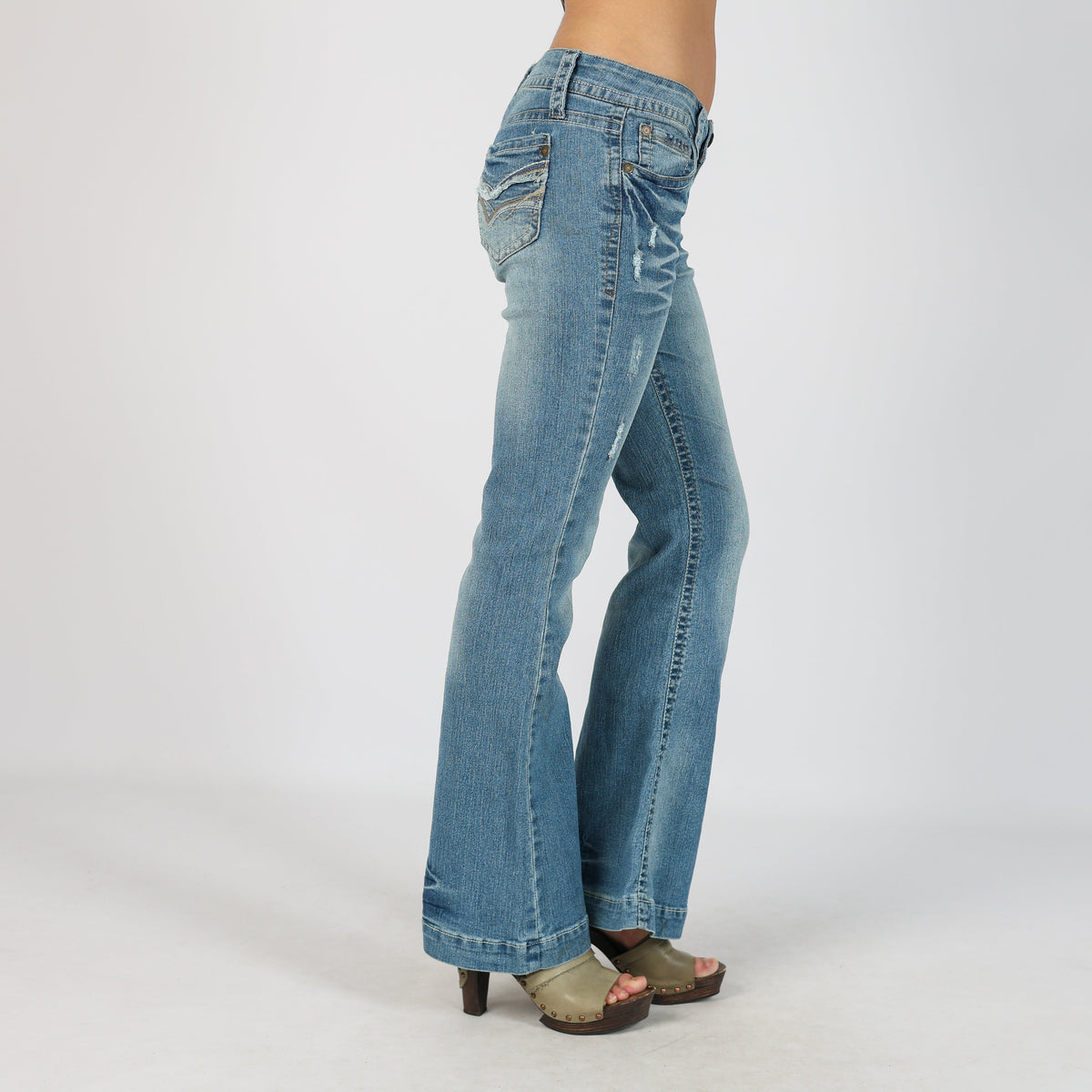 Blue Y2K Bootcut Jeans (S)