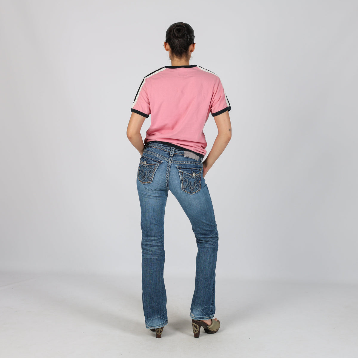 Blue Y2K Mek Denim Bootcut Jeans (S)