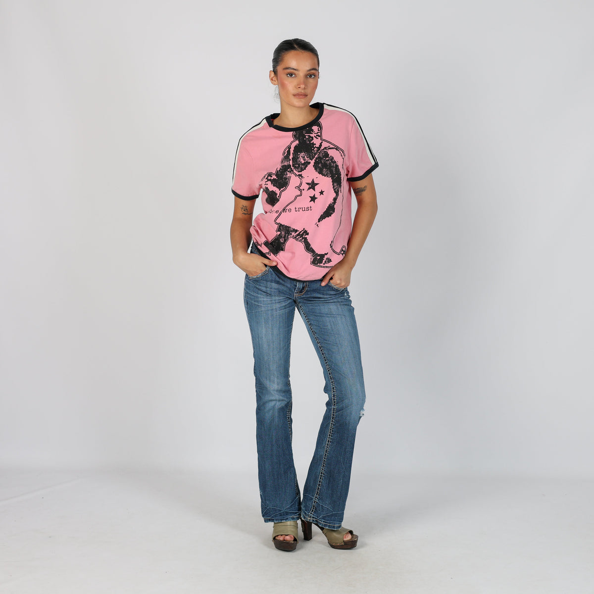 Blue Y2K Mek Denim Bootcut Jeans (S)