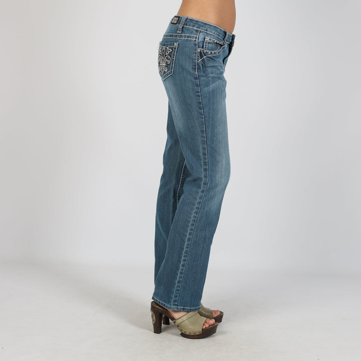Blue Y2K Bootcut Jeans (S)