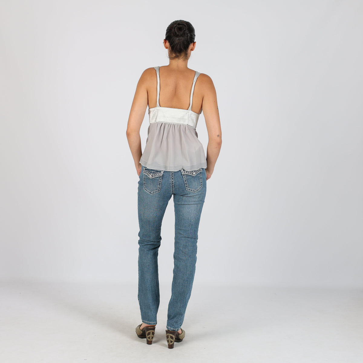 Blue Y2K Skinny Jeans (S)