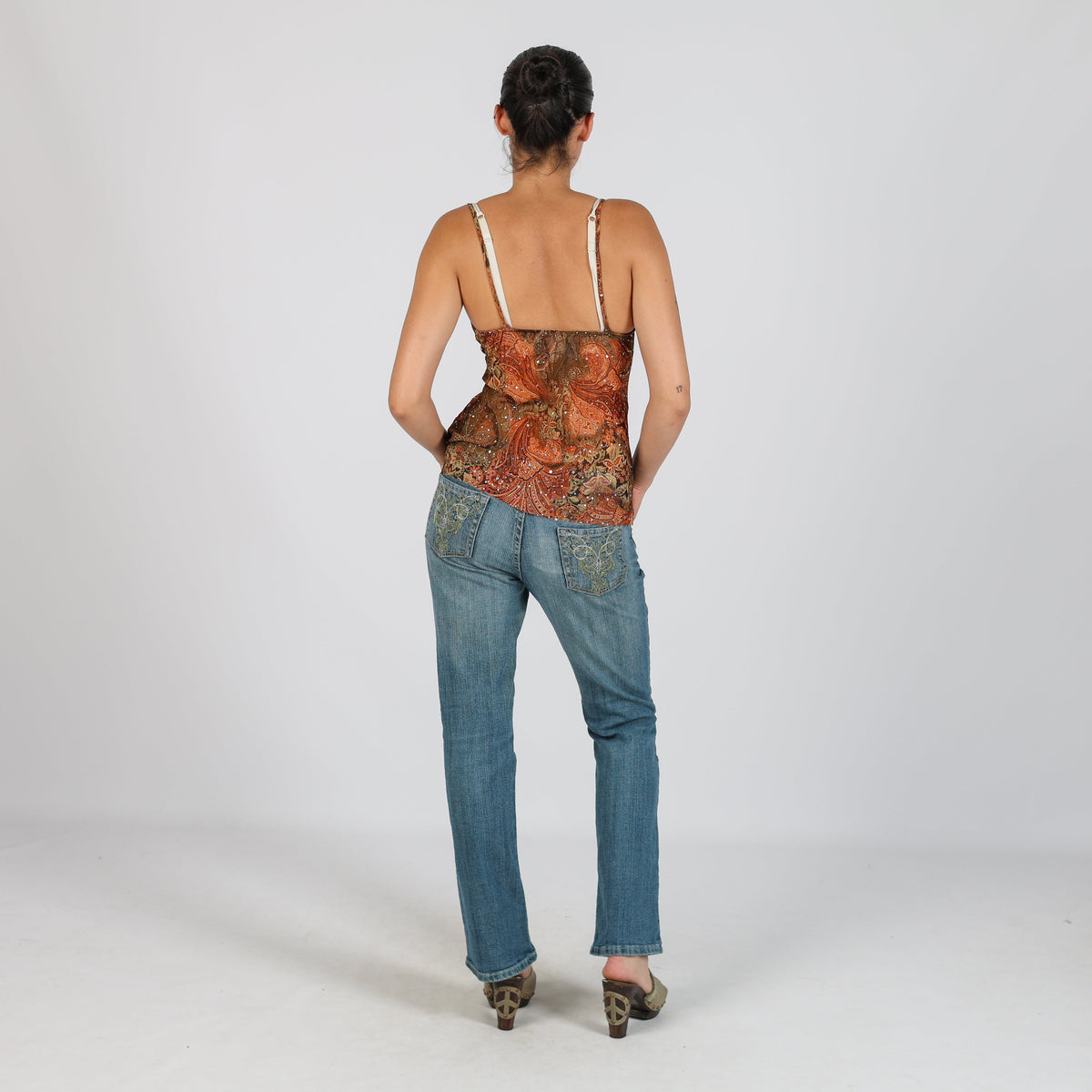 Blue Y2K Straight Jeans (8)