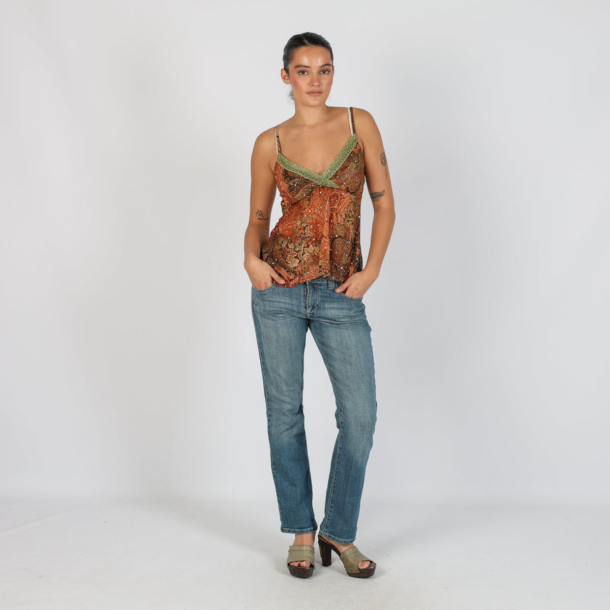 Blue Y2K Straight Jeans (8)