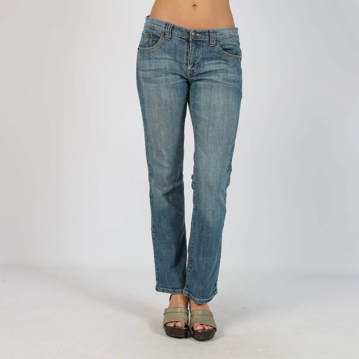 Blue Y2K Straight Jeans (8)