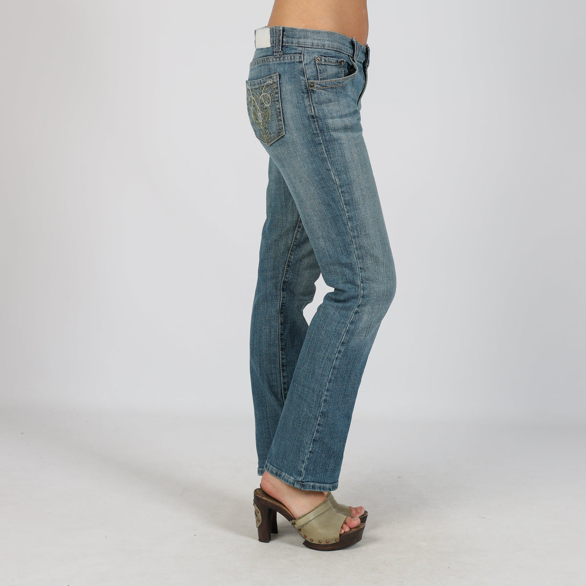 Blue Y2K Straight Jeans (8)