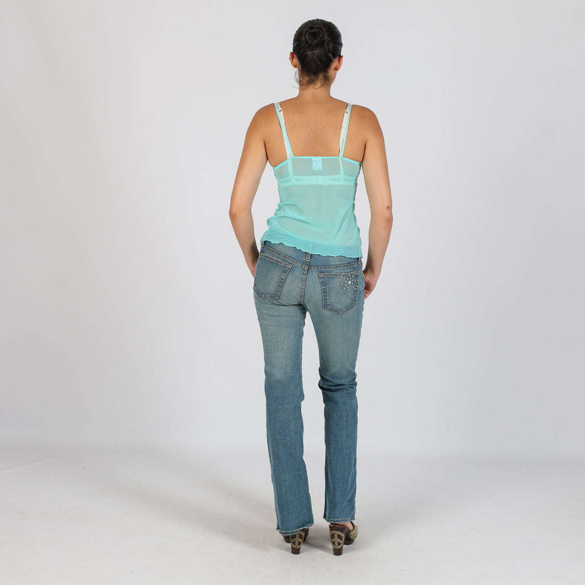 Blue Y2K Bootcut Jeans (XS)