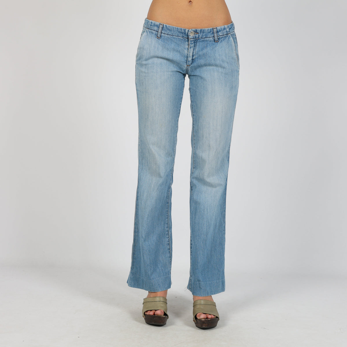 Light Blue Y2K Miss Sixty Bootcut Jeans (XS)