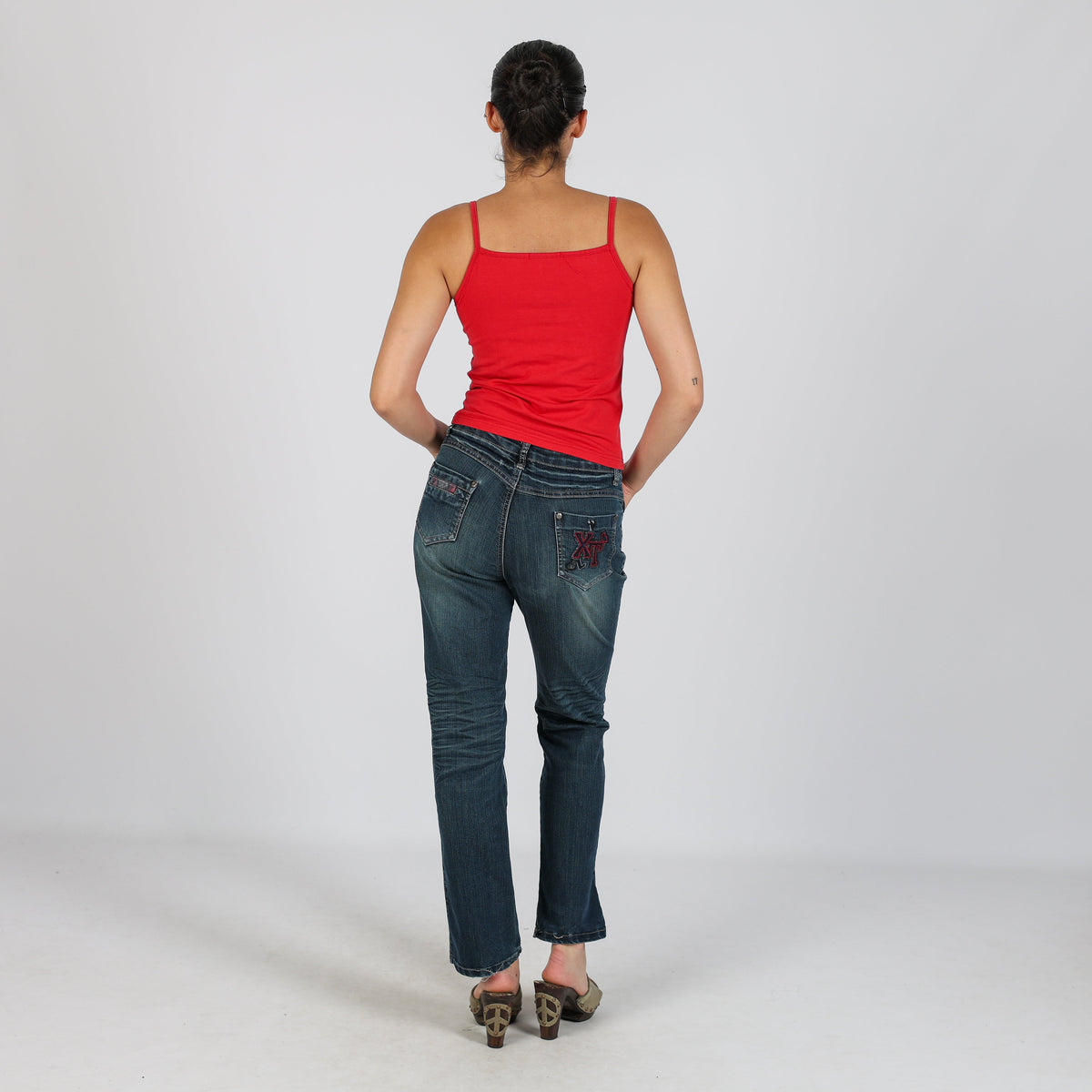 Blue Y2K Bootcut Jeans (S)
