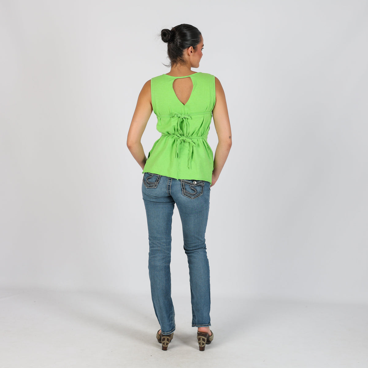 Blue Y2K Silver Straight Jeans (XXS)