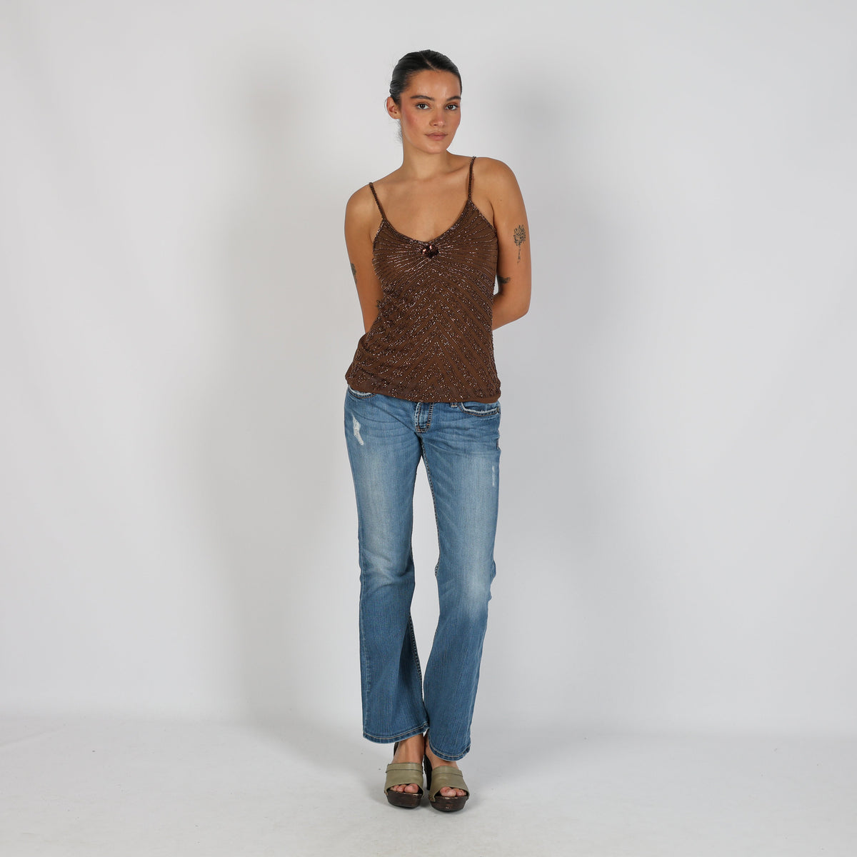 Light Blue Y2K Bootcut Jeans (S)