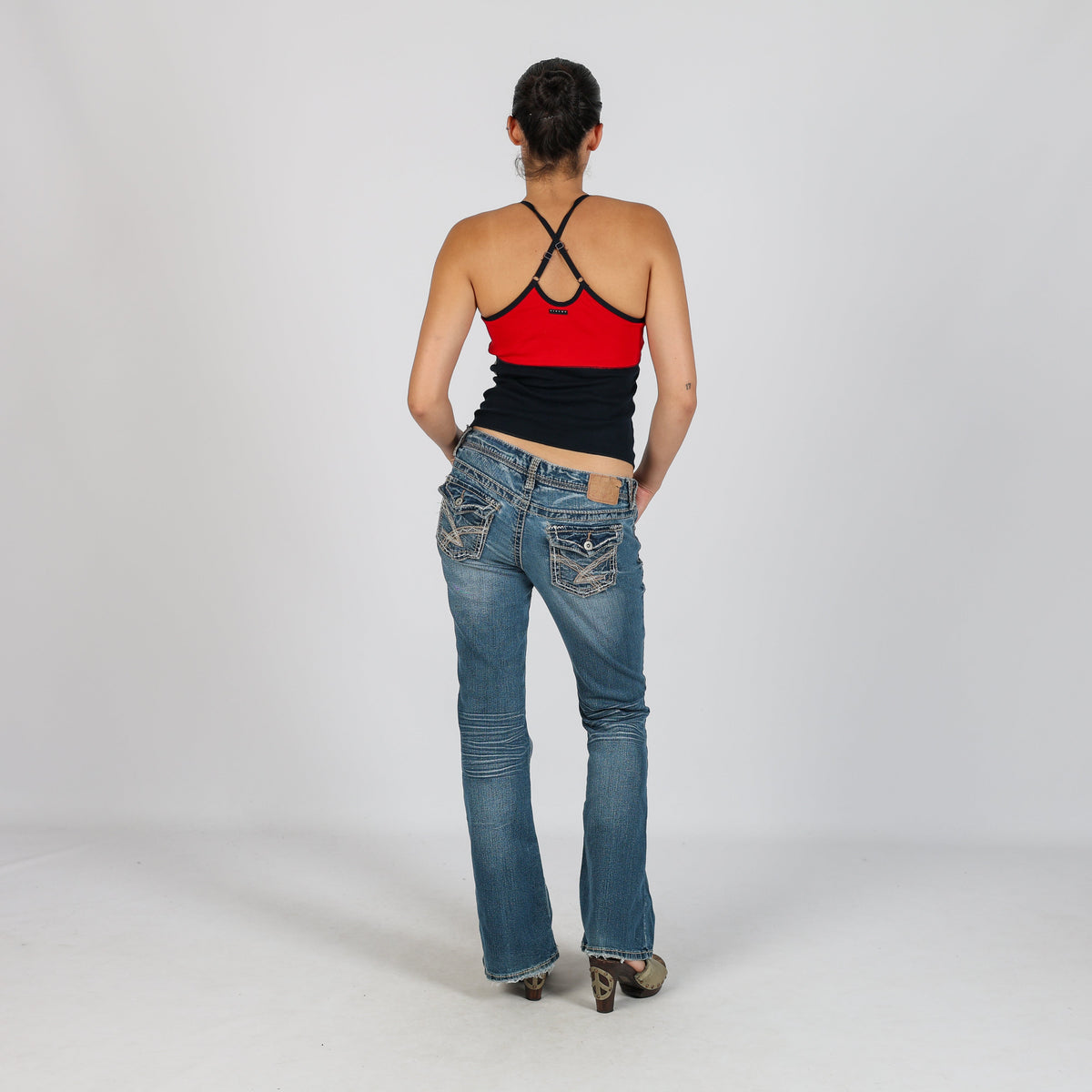 Blue Y2K Bootcut Jeans (S)