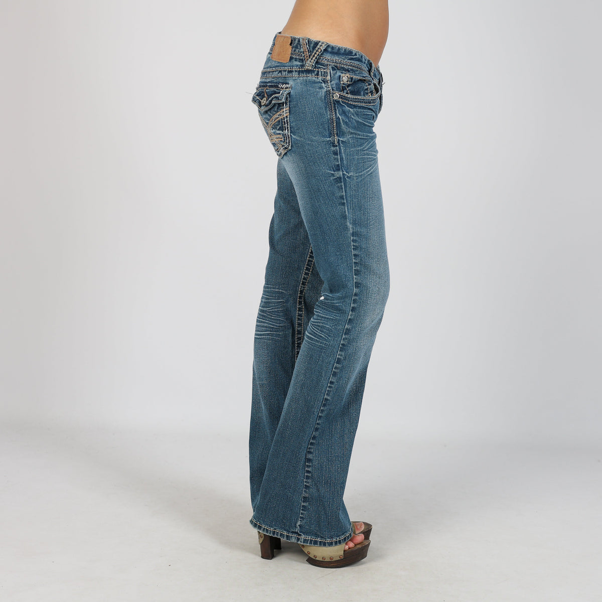 Blue Y2K Bootcut Jeans (S)