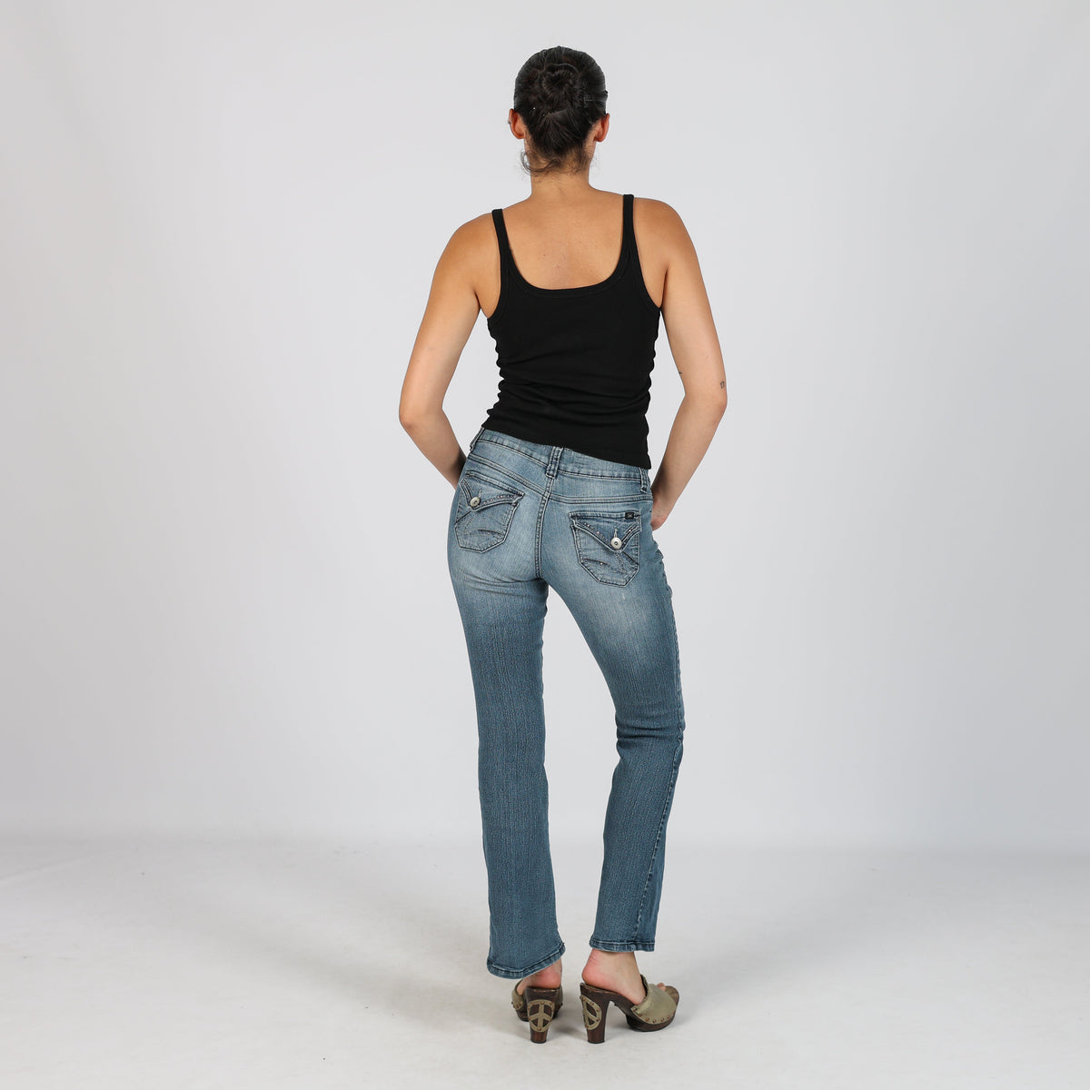 Blue Y2K Bootcut Jeans (XS)