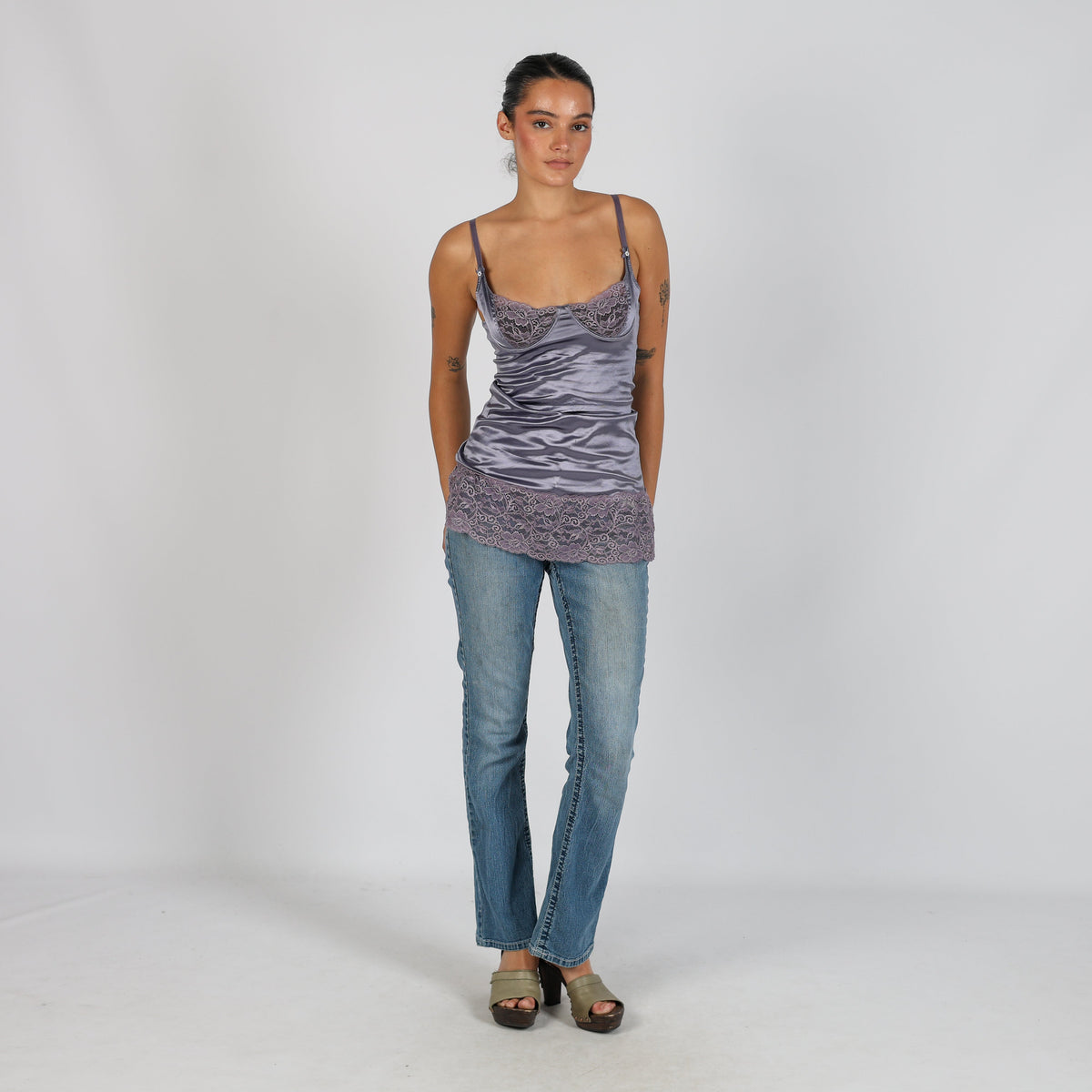 Light Blue Y2K Straight Jeans (XS)