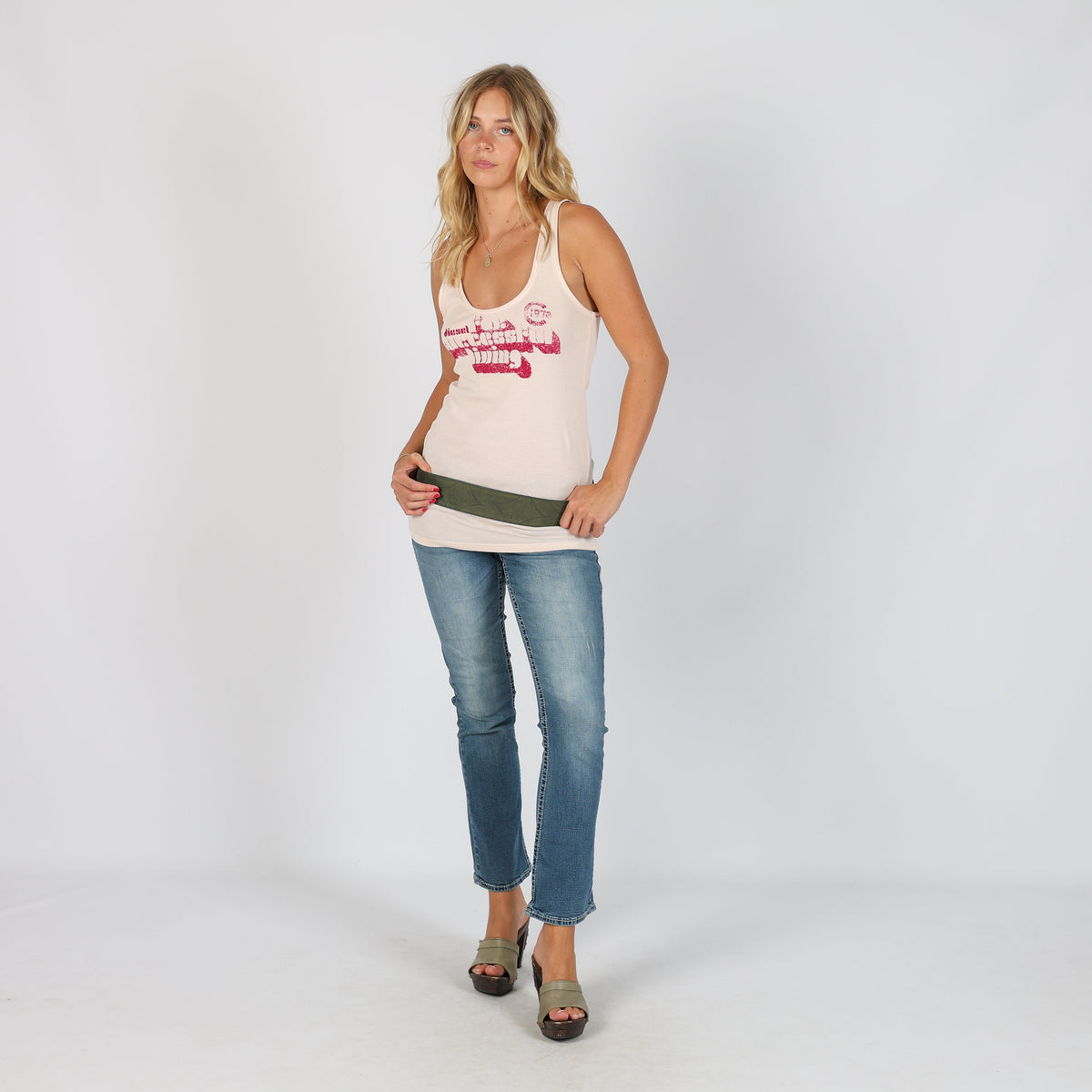 Blue Y2K Straight Jeans (XS)