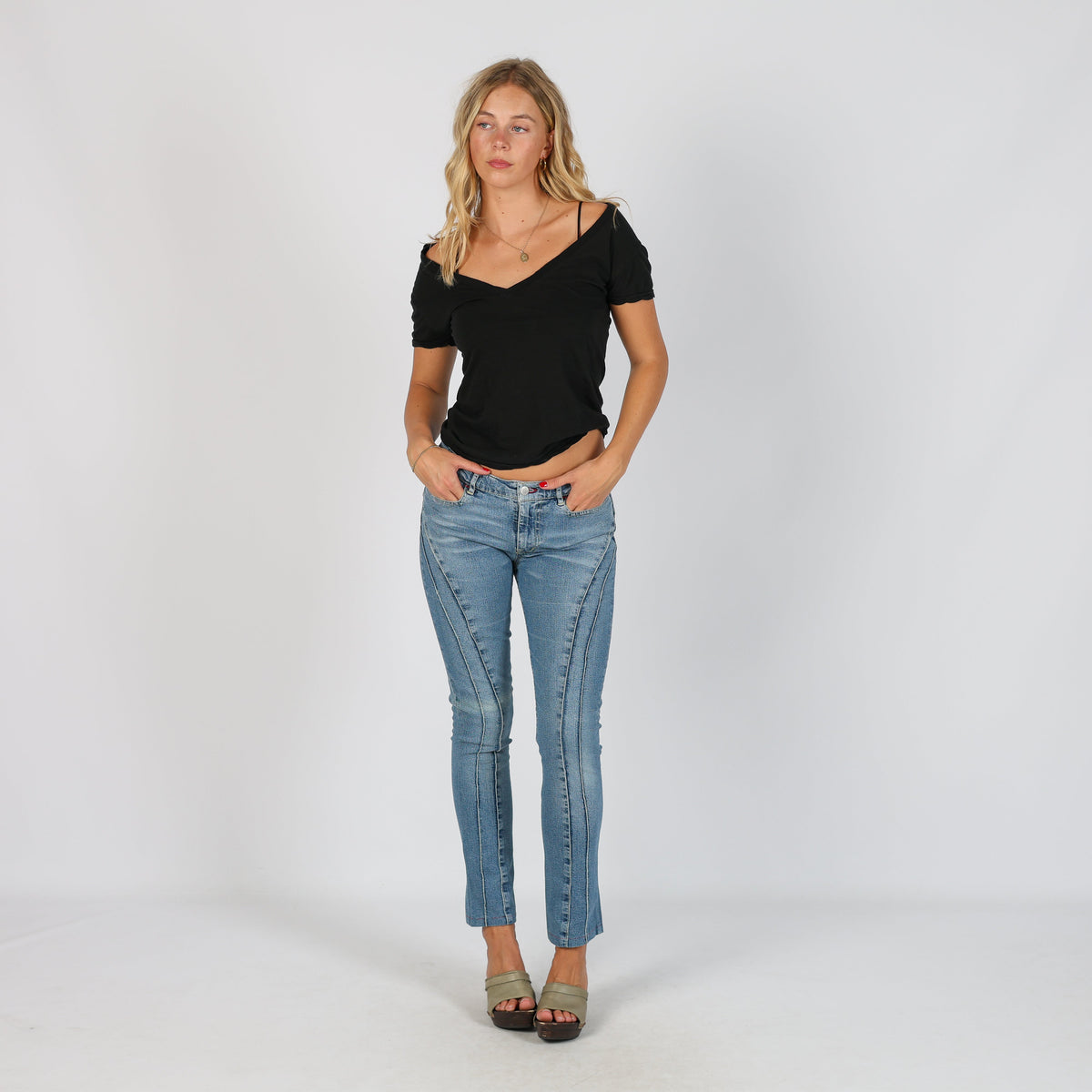 Light Blue Y2K Miss Sixty Skinny Jeans (XS)