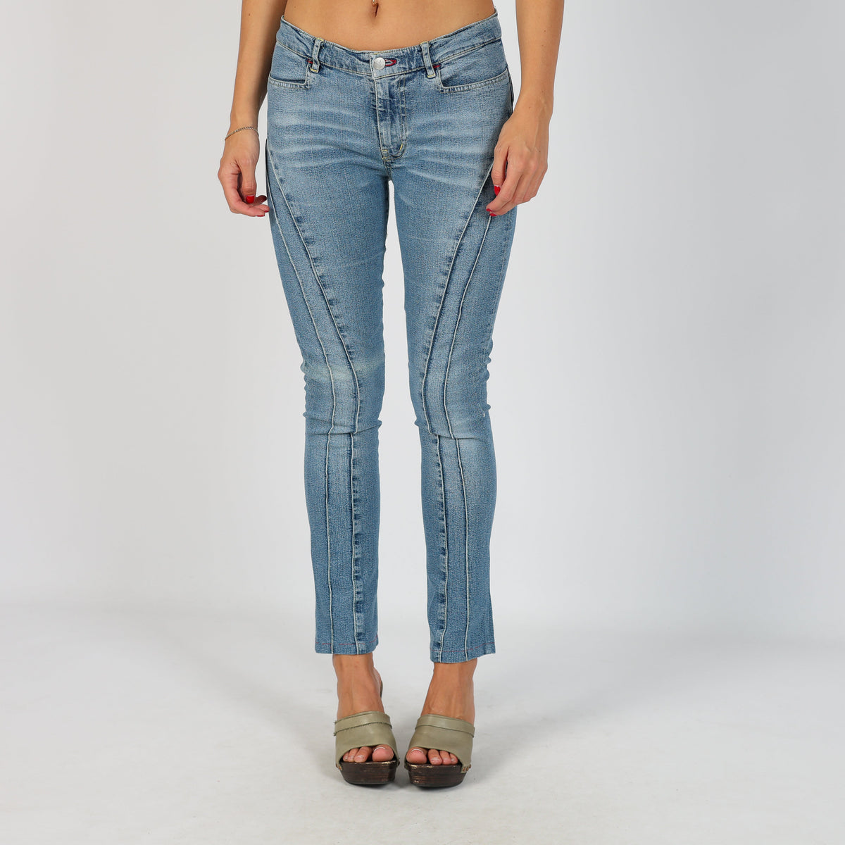 Light Blue Y2K Miss Sixty Skinny Jeans (XS)