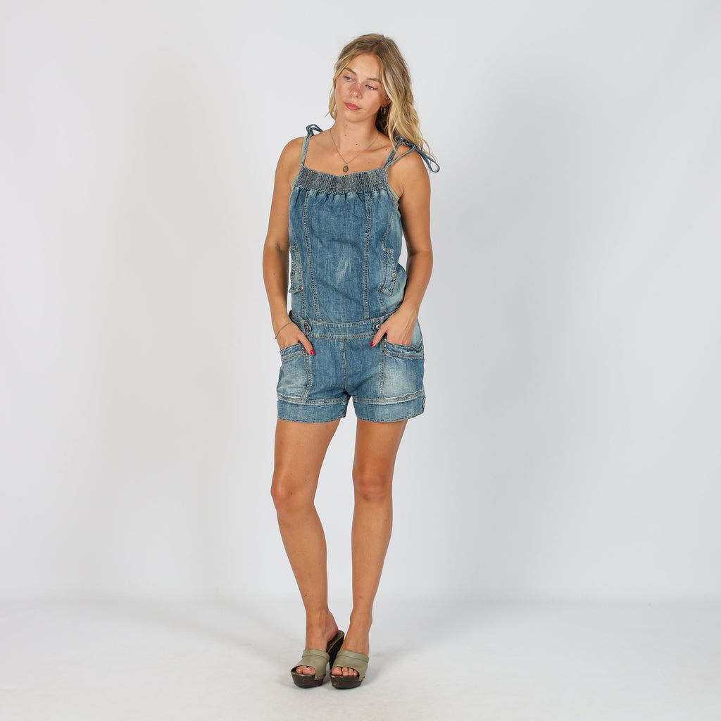 Blue Y2K Take.Two Denim Jumpsuit (S)