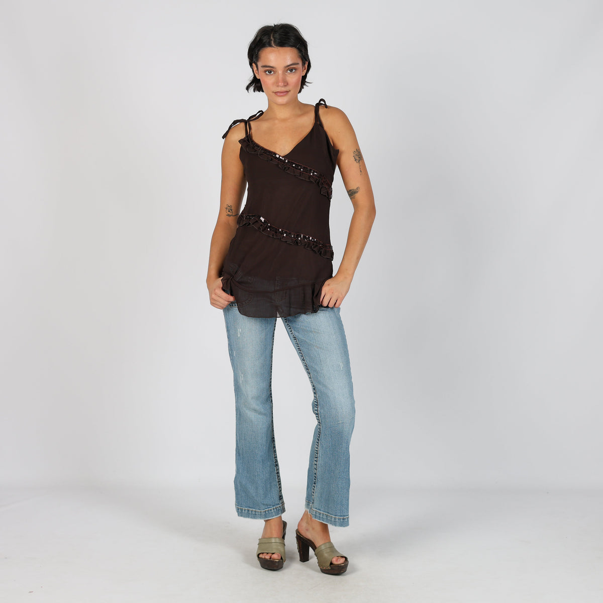 Blue Y2K Aeropostale Flare Jeans (S)