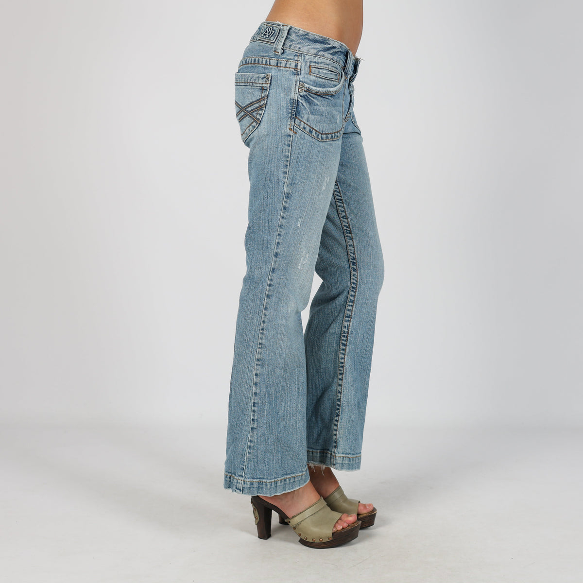 Blue Y2K Aeropostale Flare Jeans (S)