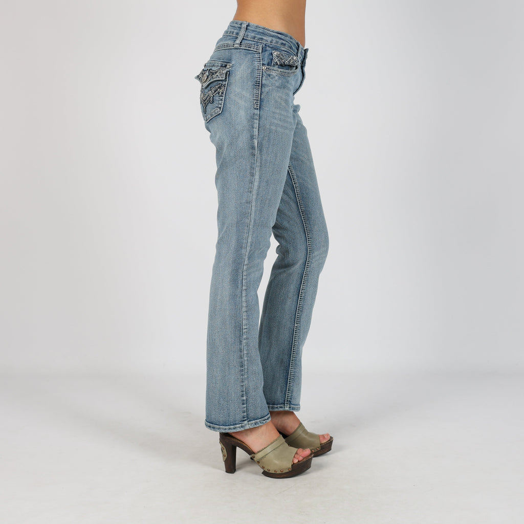 Blue Y2K Bootcut Jeans (M)