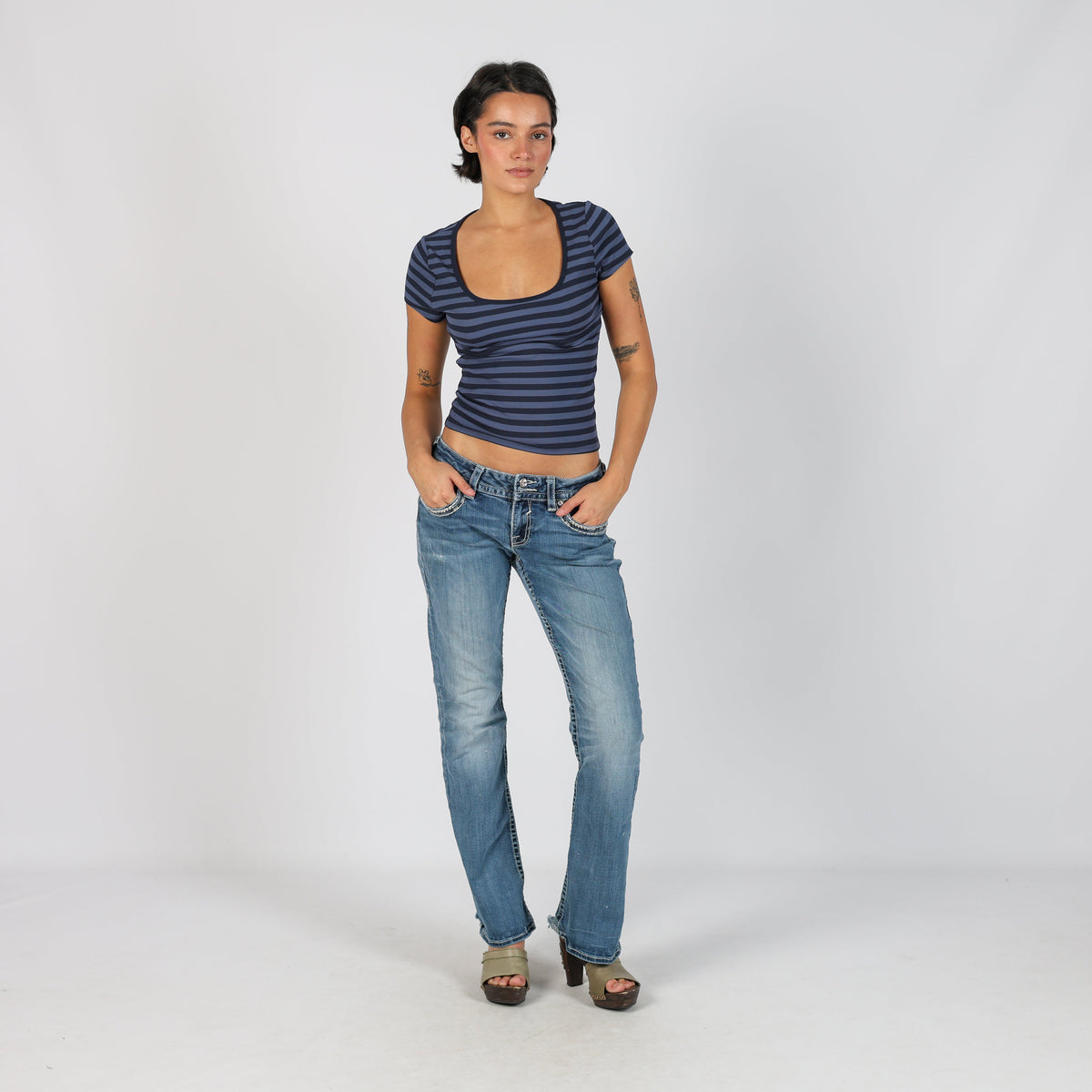 Blue Y2K Vigoss Bootcut Jeans (M)