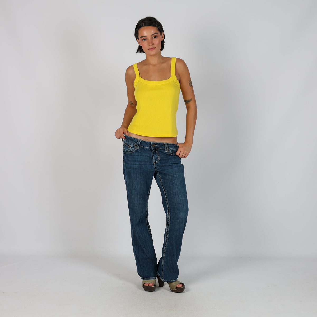 Blue Y2K Straight Jeans (M)