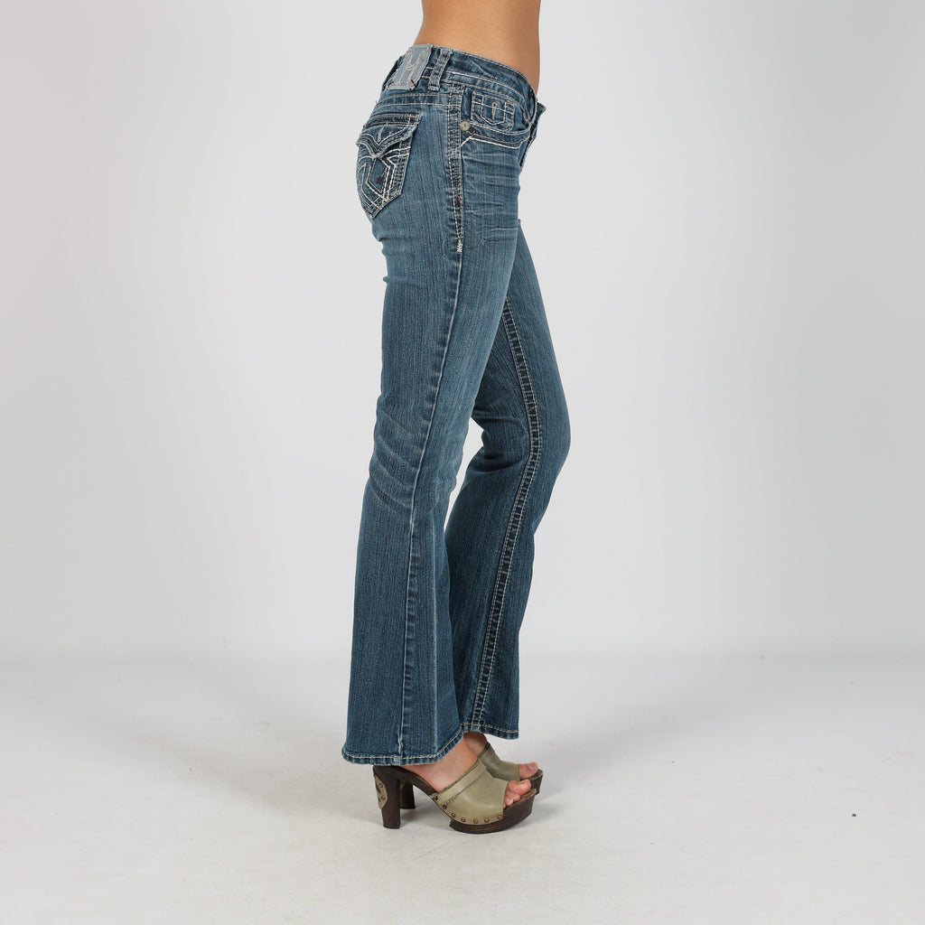 Blue Y2K Bootcut Jeans (S)