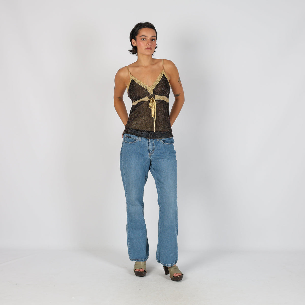Blue Y2K Lee Bootcut Jeans (M)