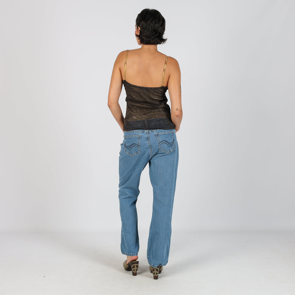 Blue Y2K Lee Bootcut Jeans (M)