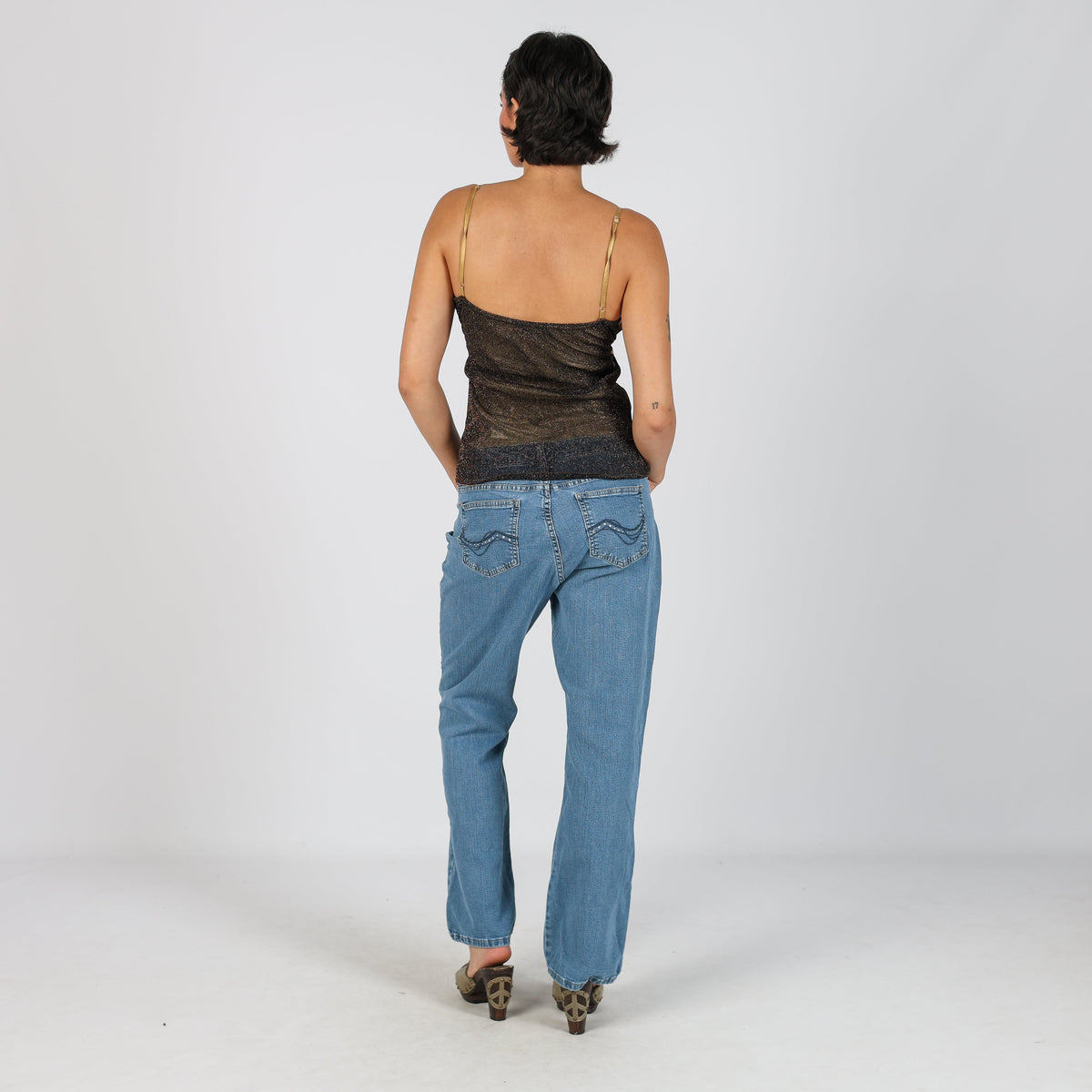 Blue Y2K Lee Bootcut Jeans (M)
