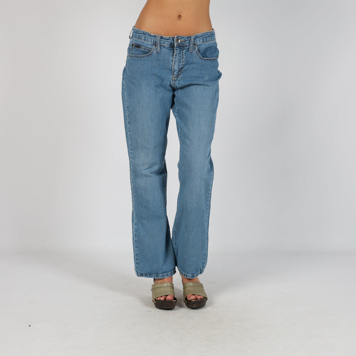 Blue Y2K Lee Bootcut Jeans (M)