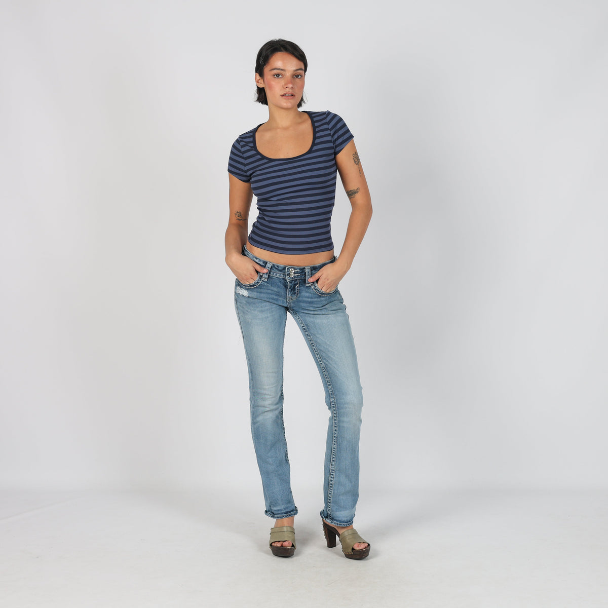 Blue Y2K Vigoss Bootcut Jeans (M)