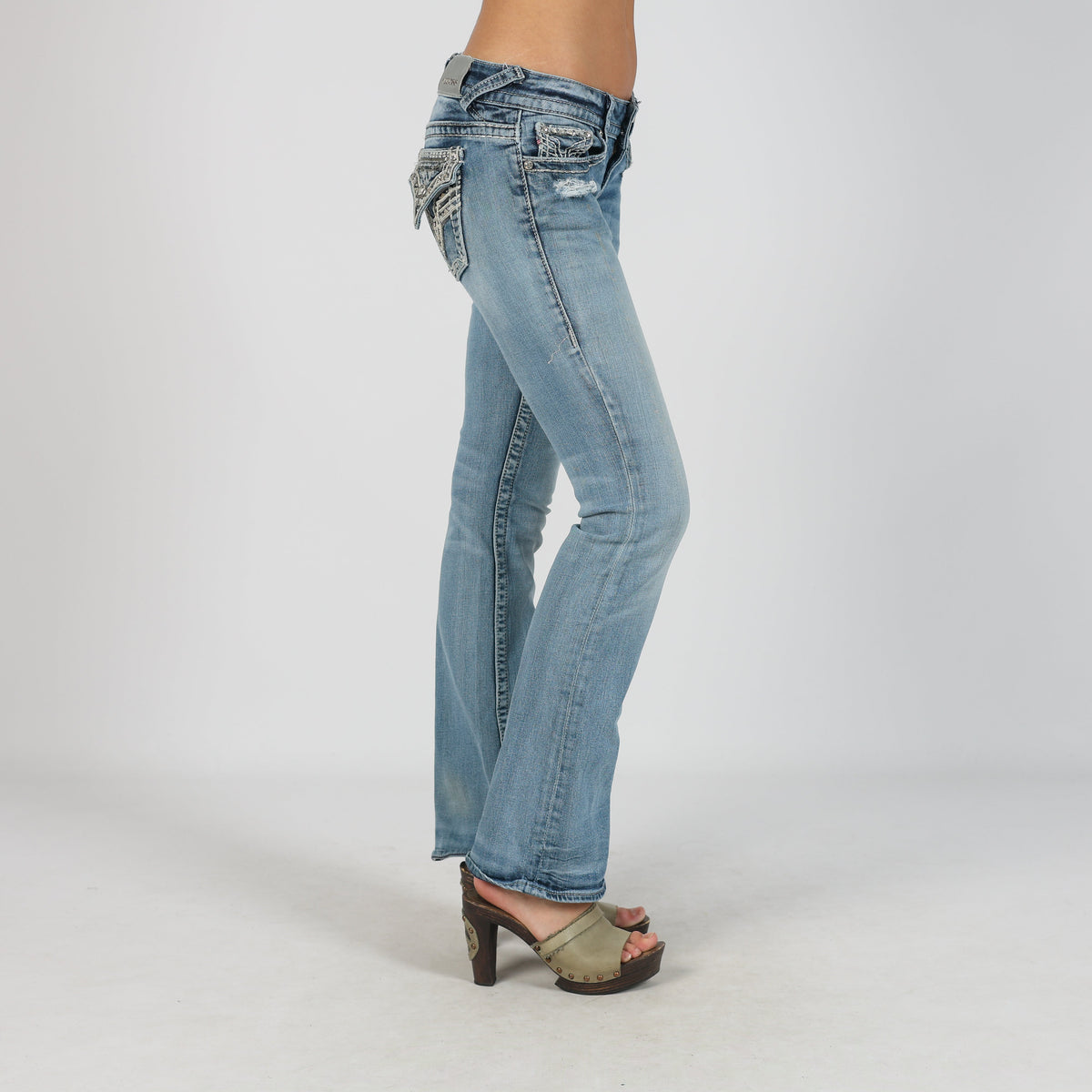 Blue Y2K Vigoss Bootcut Jeans (M)