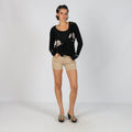 Beige Y2K I'M BRIAN Denim Shorts (S)