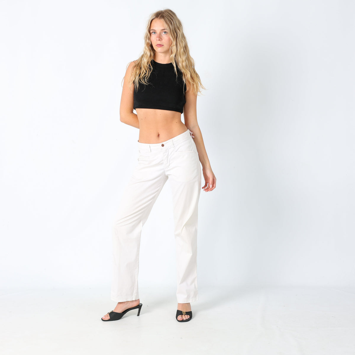 Ivory 90s C.P Company Woven Trousers (10)