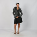 Charcoal Grey Y2K Trussardi Woven Mini Skirt (S)