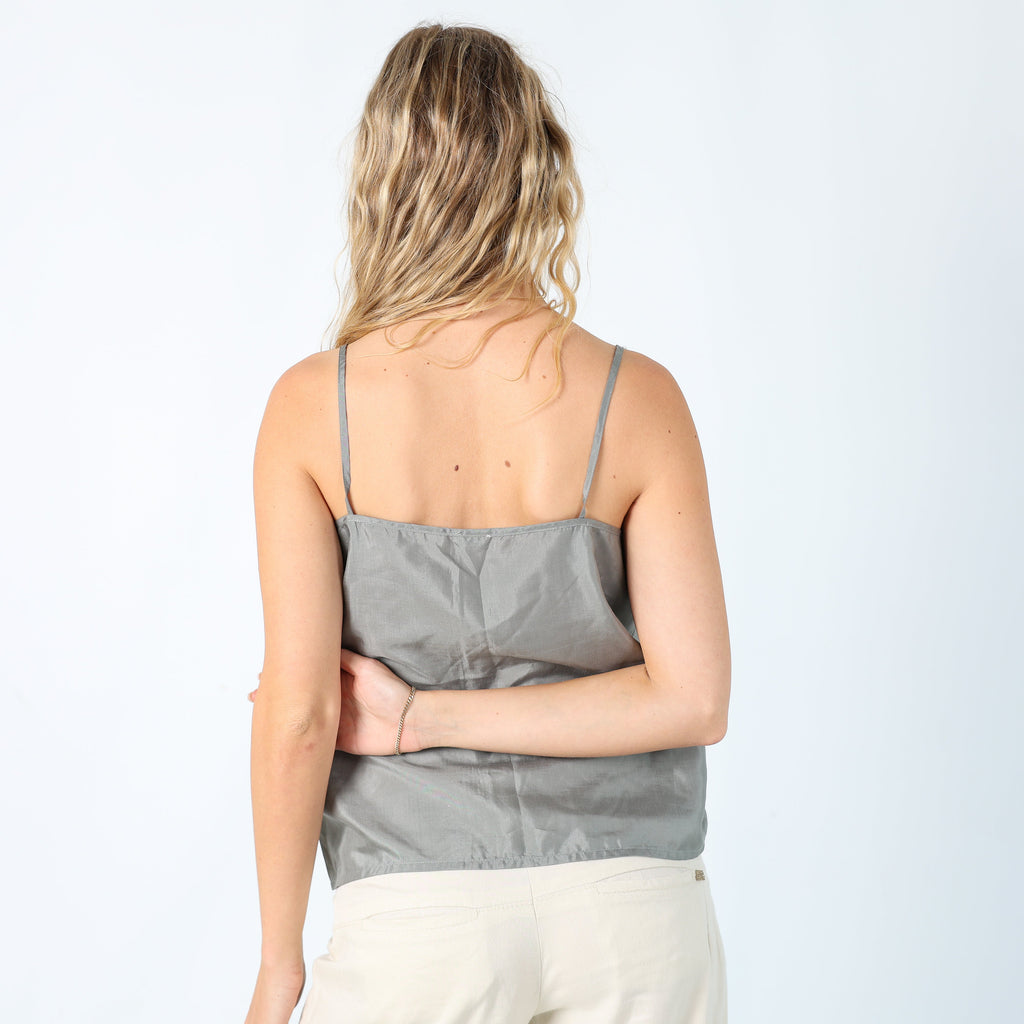 Grey 90s Annick Cami Semi Sheer (M)