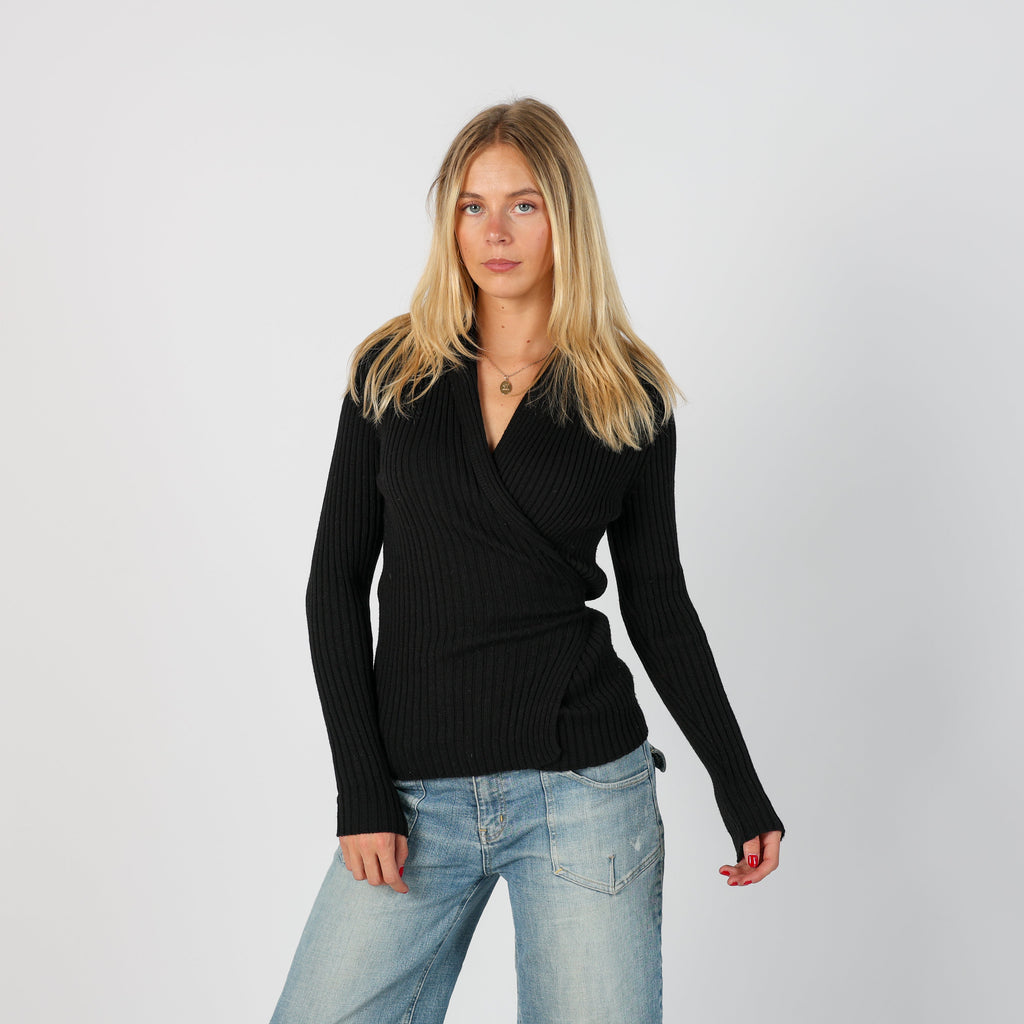 Black Y2K Sisley Cardigan Wrap (S)
