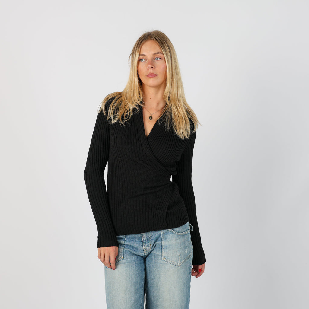 Black Y2K Sisley Cardigan Wrap (S)