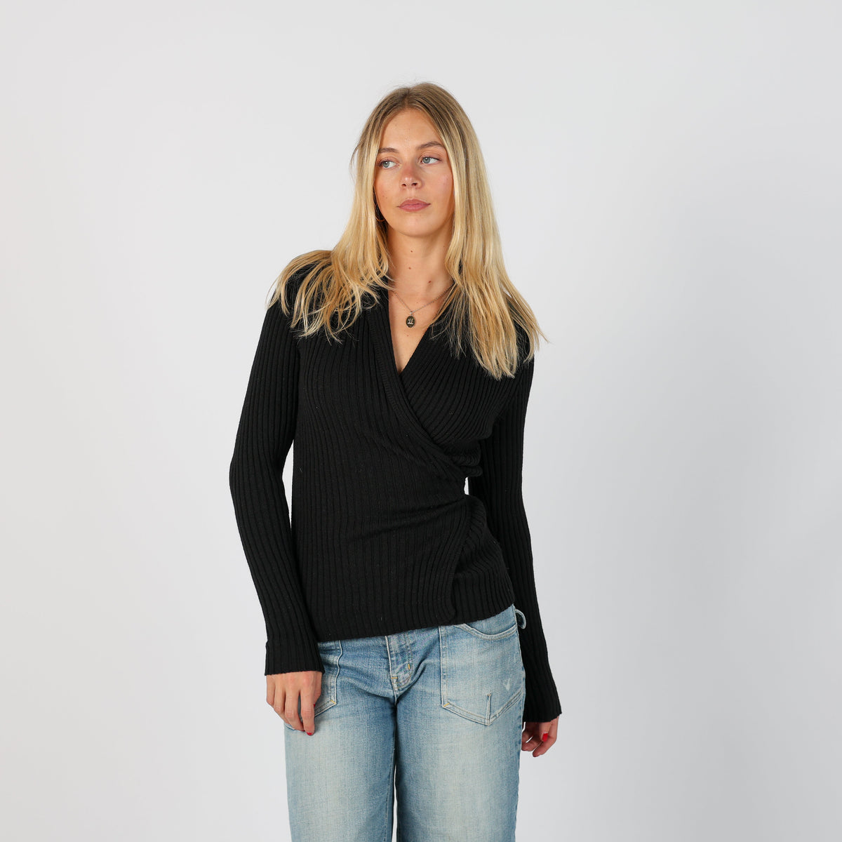 Black Y2K Sisley Cardigan Wrap (S)