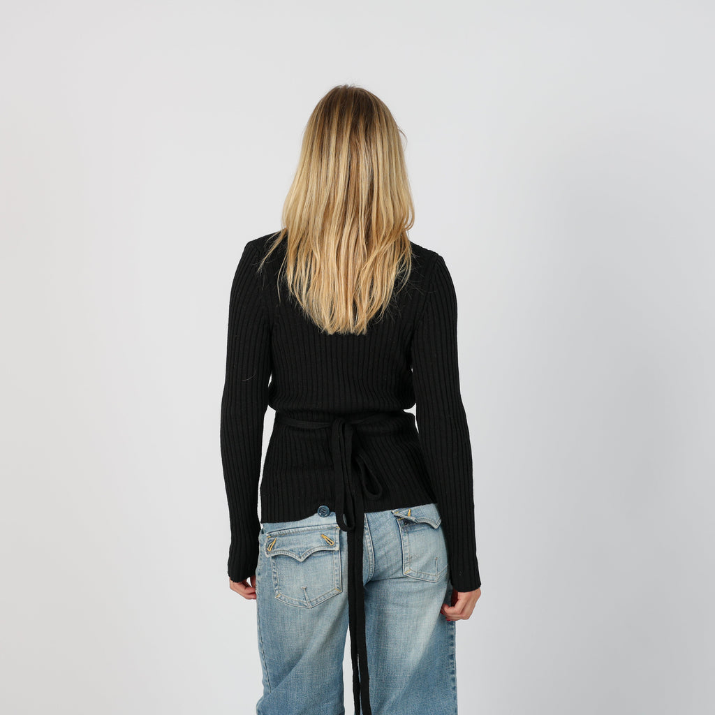 Black Y2K Sisley Cardigan Wrap (S)